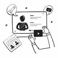 IT support resolving issues in a glossy virtual meeting environment concept as Camera movement Focus on the IT professional screen displaying troubleshooting steps with a glossy di pure vector