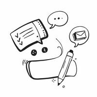 Isolated Webinar Tools Set concept as A set of isolated tools commonly used in webinars including a camera and chat bubble on a white background The elements are des pure vector