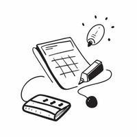 Keyboard and Mouse with Remote Work Text concept as A keyboard and mouse with Remote Work text on a white background showcasing the basic tools for remote work Camera captures a c pure Set 2 vector