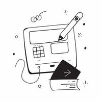 Keyboard and mouse with Remote Work Tools text in a border frame with copy space concept as Camera movement Pan across the keyboard and mouse focusing on the text Scene Clean and pure vector