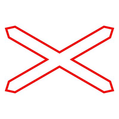 Rail crossing ahead with 1 railway sign.