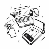 Laptop with holographic calendar and flexible workspace text concept as Camera movement Pan across the laptop screen focusing on the holographic calendar Scene Modern workspace wi pure Set 2 vector