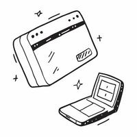 Laptop with Holographic Keyboard and Mouse concept as A photo featuring a laptop with a glowing holographic keyboard and mouse isolated on a white background with ample copy space pure Set 3 vector