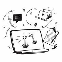 Legal advisor consulting in a glossy abstract virtual meeting concept as Camera movement Zoom into the screen showing legal documents with a glossy abstract background Scene A pro pure vector