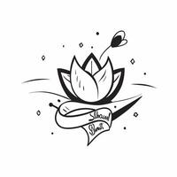 Lotus and Happy Sharad Purnima text isolated on white background concept as Camera movement Zoom into the lotus with Happy Sharad Purnima text Scene Isolated white background Det pure Set 2 vector