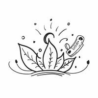 Lotus and Joyful Sharad Purnima text isolated on white background concept as Camera movement Zoom into the lotus with Joyful Sharad Purnima text Scene Isolated white background D pure Set 2 vector