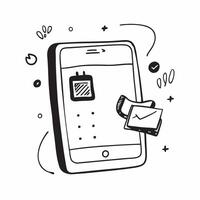 Mobile phone and calendar with Stay Organized text in a border frame with copy space concept as Camera movement Zoom into the mobile phone and calendar with text Scene Organized a pure vector