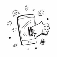 Mobile Phone with Holographic Home Office Icon and Connectivity Icon concept as A photo depicting a mobile phone with a glossy glowing holographic home office icon and connectivity pure Set 21 vector