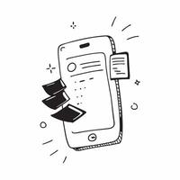 Mobile Phone with Holographic Home Office Icon and Connectivity Icon concept as A photo depicting a mobile phone with a glossy glowing holographic home office icon and connectivity pure Set 9 vector