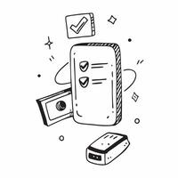 Mobile Phone with Holographic Home Office Icon and Connectivity Icon concept as A photo depicting a mobile phone with a glossy glowing holographic home office icon and connectivity pure Set 28 vector