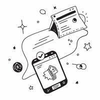 Mobile phone with holographic notifications and Stay Connected text with copy space concept as Camera movement Zoom into the mobile phone screen displaying holographic notification pure Set 2 vector
