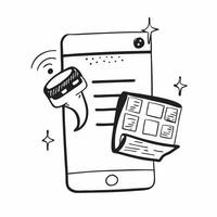 Mobile phone with holographic task scheduler and flexible workspace text concept as Camera movement Zoom into the mobile phone screen with a holographic task scheduler Scene Organ pure Set 2 vector