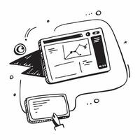 Monitor with holographic presentation elements and copy space isolated on white balance concept as Camera movement Focus on the monitor displaying a glowing holographic presentatio pure vector