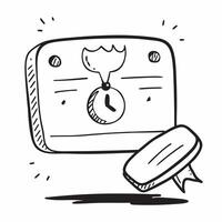 Online Meeting Timer concept as A timer on a digital display symbolizing time management in virtual meetings isolated on a white background to focus on the minimalist design in Ph pure vector