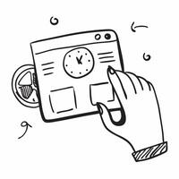 Online Quiz and Timer Isolated concept as An isolated image featuring an online quiz interface and a timer on a white background symbolizing assessment in online educ pure vector