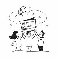 People with Enchanted Evaluation Metrics and Beaming Faces concept as A group of people holding enchanted evaluation metrics with beaming faces set against a whimsical background o pure vector