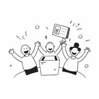 People with Glowing Cash Registers and Cheerful Expressions concept as A group of people with glowing cash registers and cheerful expressions set against a whimsical background off pure Set 2 vector