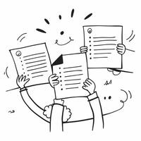 People with Sparkling Employment Agreements and Happy Smiles concept as A group of people holding sparkling employment agreements with happy smiles set against a whimsical backgrou pure vector