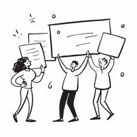 People with Sparkling Presentation Boards and Joyful Expressions concept as A group of people using sparkling presentation boards with joyful expressions set against a whimsical ba pure Set 6 vector