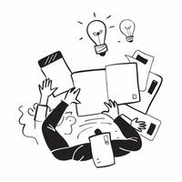 People with Watercolor Brainstorming Boards and Tablets concept as A group of people brainstorming with watercolor boards and tablets set against a whimsical background offering am pure Set 3 vector