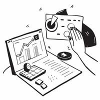 Person on Abstract Glossy Desk Analyzing Data concept as A person analyzing data on an abstract glossy desk highlighting remote work efficiency and data driven decision making Cam pure Set 4 vector