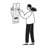 Person Using Mobile Banking to Split Bill concept as A person using a mobile banking app on their smartphone to split a bill with a clean background providing space for text or des pure vector