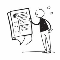 Person with Clipboard and Detailed Service Tracking concept as A person holding a clipboard ensuring detailed service tracking set against a clean background with space for text or pure Set 2 vector