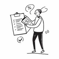 Person with Clipboard and Reliable Service Coordination concept as A person holding a clipboard ensuring reliable service coordination set against a clean background offering space pure vector