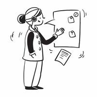Person with Headset and Effective Customer Interaction concept as A person wearing a headset providing effective customer interaction set against a blank background offering space pure vector