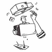 Person with Hovering Toolbox and Tools concept as A person holding a hovering toolbox with tools floating around set against a blank background providing ample space for text or gr pure Set 2 vector
