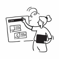 Person with Laptops and Dedicated Tech Support concept as A person providing tech support with a laptop set against a blank background offering space for text or graphics symbolizi pure Set 3 vector