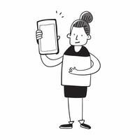 Person with Phone and Friendly Support Service concept as A person holding a phone providing friendly support service set against a blank background offering space for text or grap pure Set 3 vector