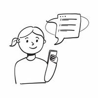 Person with Phone and Friendly Support Assistance concept as A person holding a phone providing friendly support assistance set against a blank background offering space for text o pure Set 2 vector