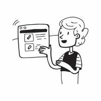 Person with Phone and Friendly Support Assistance concept as A person holding a phone providing friendly support assistance set against a blank background offering space for text o pure vector