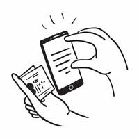 Person with Phone and Helpful Customer Guidance concept as A person holding a phone providing helpful customer guidance set against a blank background offering space for text or gr pure Set 2 vector