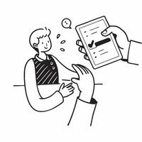 Person with Phone and Helpful Customer Guidance concept as A person holding a phone providing helpful customer guidance set against a blank background offering space for text or gr pure vector