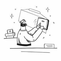 Person with VR Headset in Glossy Room concept as A person wearing a VR headset in a glossy futuristic room representing immersive technology in remote work Camera angle captures t pure Set 2 vector