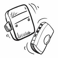 Phone and Earbuds Isolated concept as A image featuring a smartphone and earbuds isolated on a white background Perfect for illustrating communication and connectivity in a pure Set 3 vector