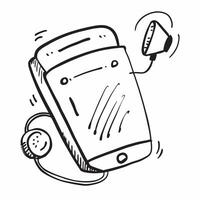 Phone and Earbuds Isolated concept as A image featuring a smartphone and earbuds isolated on a white background Perfect for illustrating communication and connectivity in a pure Set 5 vector
