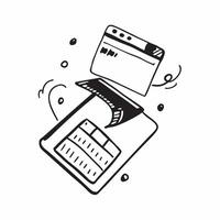 Phone and Keyboard with Remote Work Text concept as A phone and keyboard with Remote Work text on a white background symbolizing the blend of communication and productivity in remo pure Set 2 vector