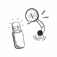 Phone and Mic Icons with Voice Clarity text isolated on white background concept as Camera movement Focus on the phone and mic icons emphasizing clear voice communication in virtua pure vector