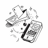 Phone and Keyboard with Remote Work Text concept as A phone and keyboard with Remote Work text on a white background symbolizing the blend of communication and productivity in remo pure Set 4 vector