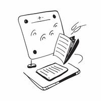 Phone Stand and Notebook with Remote Work Text concept as A phone stand and notebook with Remote Work text on a white background emphasizing organization and productivity in remote pure Set 3 vector