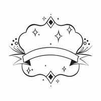 Plus Size Model Diamond Border Frame with Elegance Text concept as A chic border frame design featuring diamond elements representing plus size models with the word Elegance The f pure vector