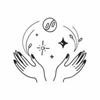 Plus Size Model Hands and Circle with Support Text concept as An abstract design featuring hands representing a plus size model paired with a circle symbol and the word Supp pure vector