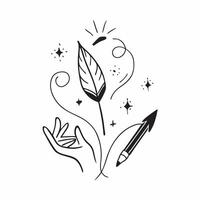 Plus Size Model Heart and Feather with Lightness Text concept as An abstract showing a heart symbol and a feather representing plus size models with the word Lightness The pure vector