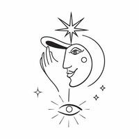 Plus Size Model Outline and Star with Radiance Text concept as An abstract featuring an outline of a plus size model and a star symbol with the word Radiance The elements a pure vector