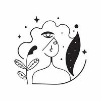 Plus Size Model Icon with Beauty Text concept as An abstract showing an icon representing a plus size model with the word Beauty elegantly integrated The elements are isola pure vector