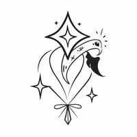 Plus Size Model Silhouette and Diamond with Brilliance Text concept as An abstract design featuring a silhouette of a plus size model and a diamond symbol with the word Bril pure vector