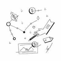 Quantum Computing and Dollar Symbols Frame concept as A futuristic border frame featuring quantum computing symbols intertwined with dollar icons leaving the center as copy space pure vector